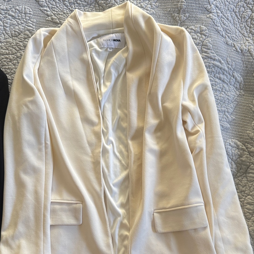 Fashion Nova Cream Blazer